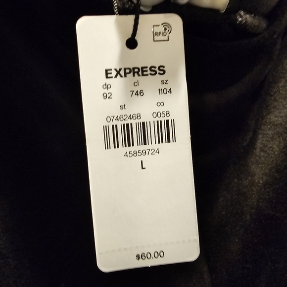 Express High Waisted Velour Leggings size L NWT - Picture 7 of 7